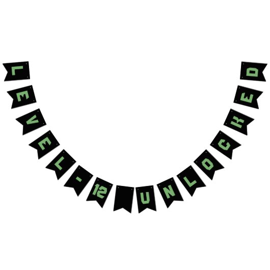 Video game-niveau omhoog kinderen zaterdag vlaggetjes (Alle)