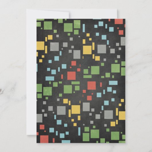 Video Game Niveau Omhoog Verjaardag Uitnodiging (Achterkant)