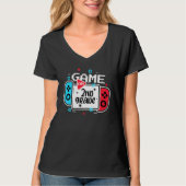 Video Game On 2nd Grade Cool Kids Team Second Back T-shirt (Voorkant)
