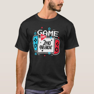 Video game op tweede klas Kinder team tweede achte T-shirt