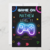 Video Game party Gaming Verjaardag Gamer verjaarda Kaart (Voorkant)