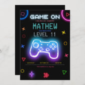 Video Game party Gaming Verjaardag Gamer verjaarda Kaart (Voorkant / Achterkant)