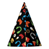 Video game party level Up Kids Birthday Gamer Feesthoedjes (Achterkant)