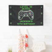 Video game party level Up Kids Birthday Gamer Spandoek (Insitu)