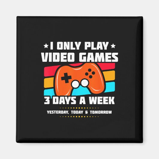 Video Game Player - PC Console Online Gaming - Fun Magneet (Voorkant)
