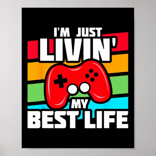 Video Game Player - PC Console Online Gaming - Fun Poster (Voorkant)