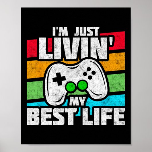 Video Game Player - PC Console Online Gaming - Fun Poster (Voorkant)