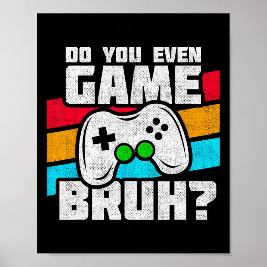 Video Game Player - PC Console Online Gaming - Fun Poster (Voorkant)