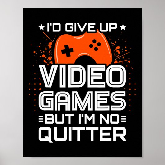 Video Game Player - Pc Console Online Gaming - Fun Poster (Voorkant)