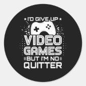 Video Game Player - PC Console Online Gaming - Fun Ronde Sticker (Voorkant)