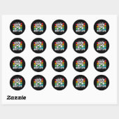 Video Game Player - PC Console Online Gaming - Fun Ronde Sticker (Vel)
