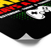 Video Game Player - Video Gamer - Gamer Meme - Fun Poster (Hoek)