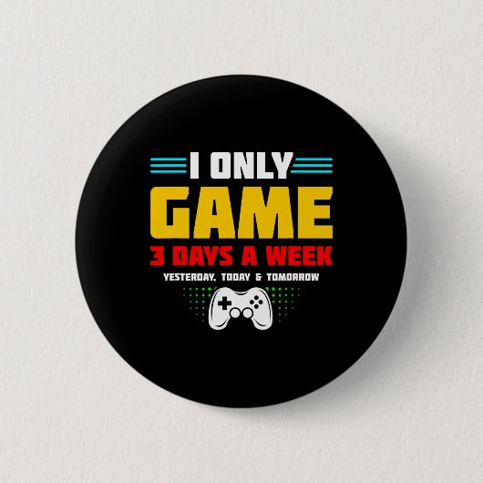 Video Game Player - Video Gamer - Gamer Meme - Fun Ronde Button 5,7 Cm (Voorkant)