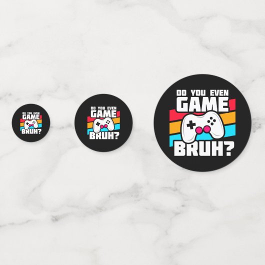 Video Game Player - Video Gaming - Funny Gamer Confetti (Achterkanten)