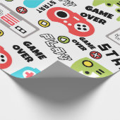 Video-game Retro Cadeaupapier (Hoek)
