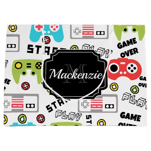 Video-game Retro Groot Cadeauzakje (Voorkant)