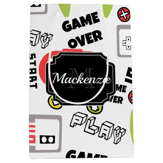 Video-game Retro Medium Cadeauzakje (Voorkant)