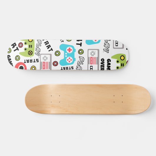Video-game Retro Persoonlijk Skateboard (Horizontaal)