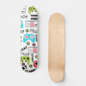 Video-game Retro Persoonlijk Skateboard (Voorkant)