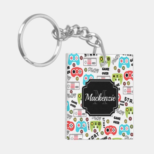 Video-game Retro Sleutelhanger (Voorkant Links)