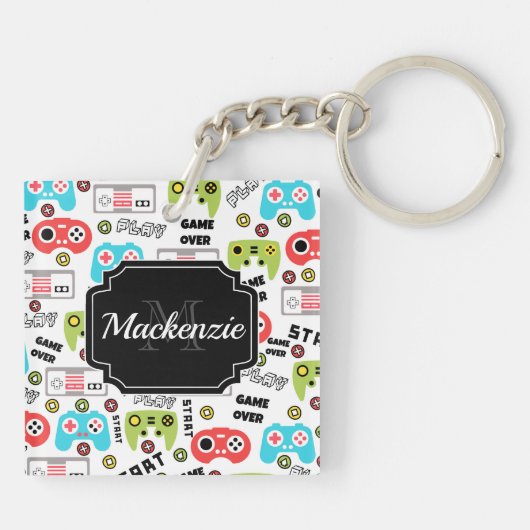 Video-game Retro Sleutelhanger (Achterkant)