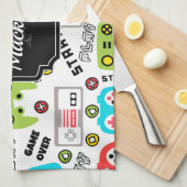 Video-game Retro Theedoek (Quarter Fold)