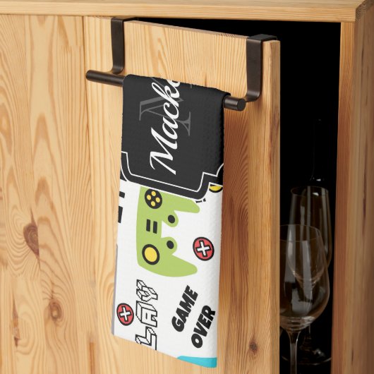 Video-game Retro Theedoek (Derde Gevouwen)