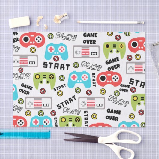 Video-game Retro Tissuepapier (Craft)