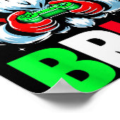 Video Game Santa Xmas Bruh Christmas Gamer Boys Me Poster (Hoek)