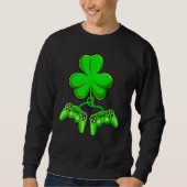 Video Game Shamrock Game Controller Happy St Patri Trui (Voorkant)