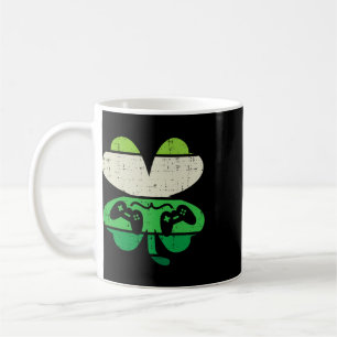 Video Game Shamrock Retro St. Patrick's Day Jongen Koffiemok