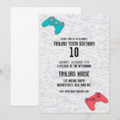 Video Game Sport Gamer Verjaardagsfeest Kaart (Voorkant / Achterkant)