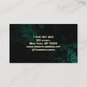 Video Game Tester Groene Neon Visitekaartje (Achterkant)