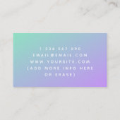 Video Game Tester Ontwikkelaar Gamer Modern Gradie Visitekaartje (Achterkant)