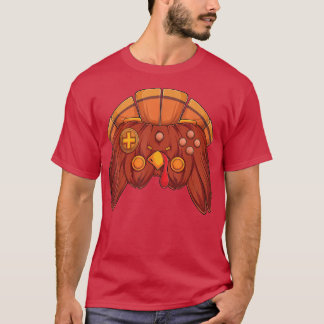 Video game Thanksgiving Turkije Controller Gamer B T-shirt