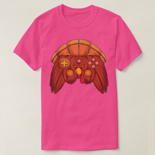 Video game Thanksgiving Turkije Controller Gamer B T-shirt (Design voorkant)