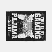 Video Game This Is My Gaming Pajama Funny Gamer Bo Fleece Deken (Voorkant (Horizontaal))