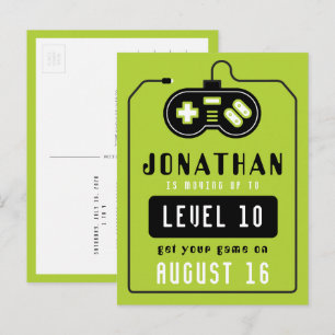 Video Game Truck Birthday Briefkaart