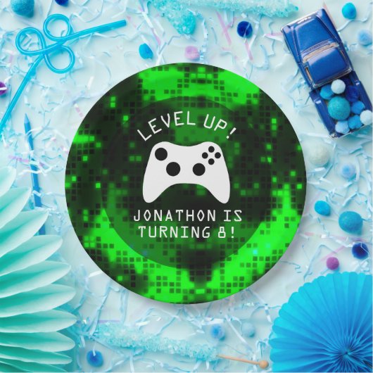 Video game Truck Birthday Party Papieren Bordje (Feest)