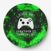 Video game Truck Birthday Party Papieren Bordje (Voorkant)