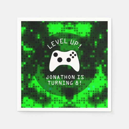 Video game Truck Birthday Party Servet (Voorkant)