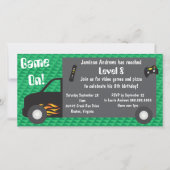 Video Game Truck Birthday Party-uitnodigingen (Voorkant)