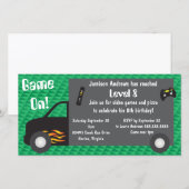 Video Game Truck Birthday Party-uitnodigingen (Voorkant / Achterkant)
