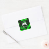 Video game Truck Birthday Party Vierkante Sticker (Envelop)