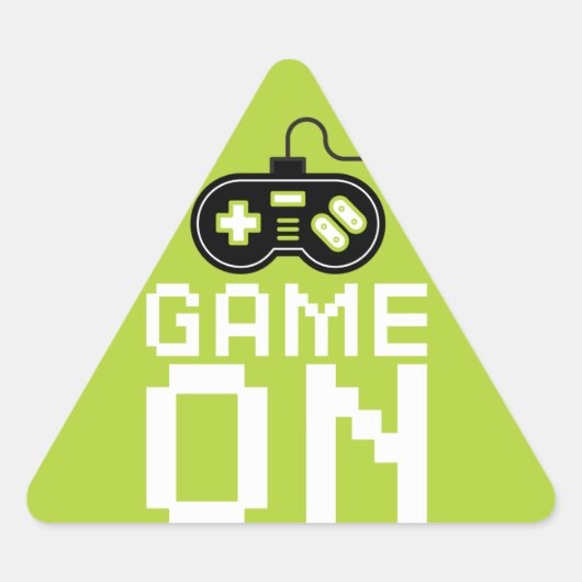 Video Game Truck Birthday Sticker (Voorkant)