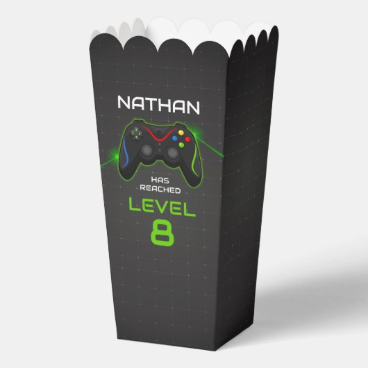 Video Game Verjaardag Boy Gamer Bedankdoosjes (Achterkant)