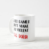 Video Game Vertraging Geweld Grappige Mok (Voorkant links)