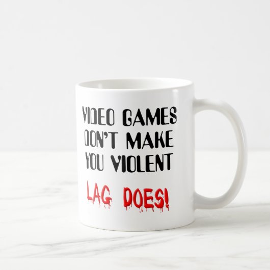 Video Game Vertraging Geweld Grappige Mok (Rechts)