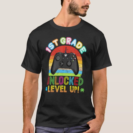 Video-gameconsole Bac 1st-graad onvergrendeld T-shirt (Voorkant)
