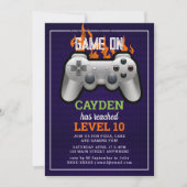 Video gameniveau omhoog Gamer wordt uitgenodigd Kaart (Voorkant)